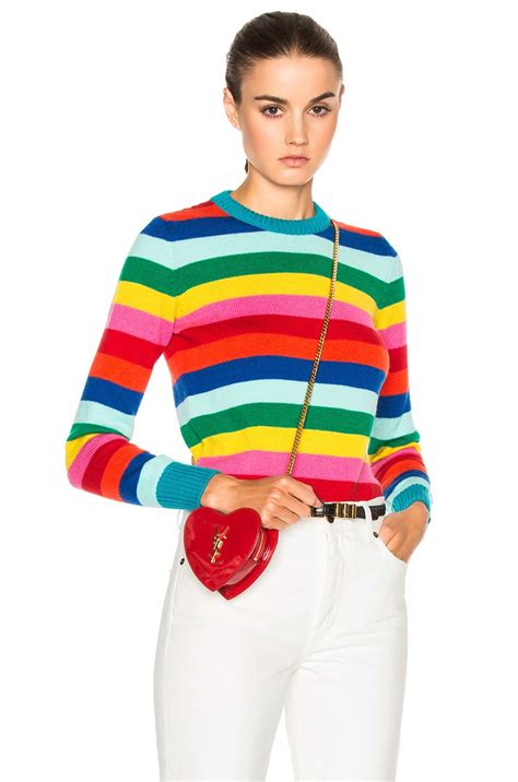 ysl rainbow sweater|YSL sweater women's.